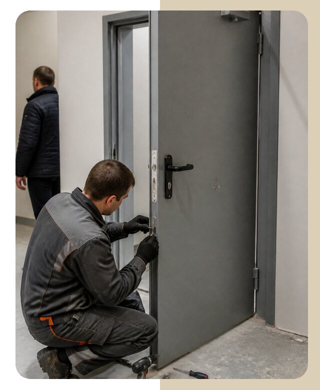 Ремонт противопожарной двери в Лениногорске по цене 6708 р. | ДвериЛегко-Лнр